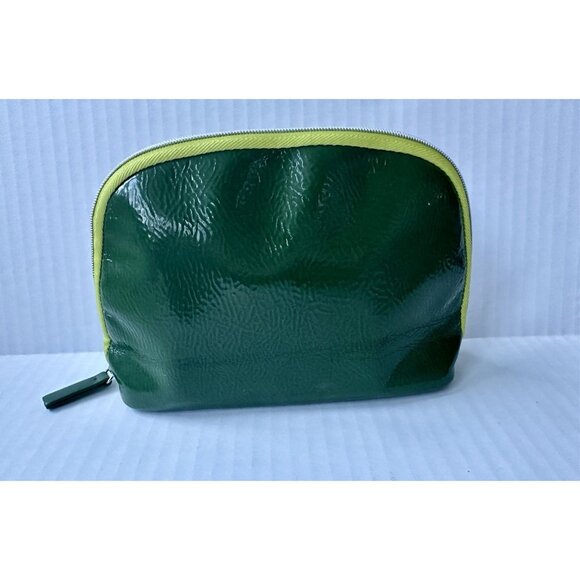 La Mer green zip top makeup bag / travel case - Picture 1 of 4